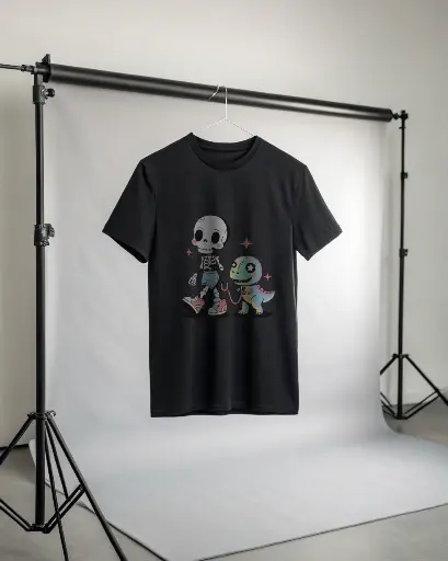 本地設計Tee- Cute Skeleton