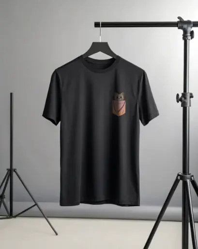本地設計Tee- Pocket Cat